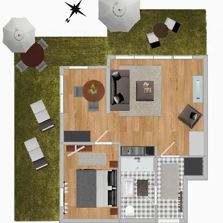 아파트 Penthouse-suite Am Ploener 아세베르크